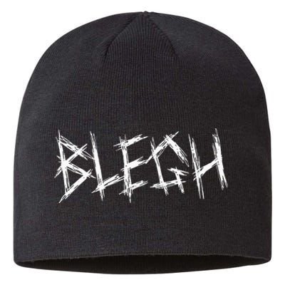 Blegh Funny Metalcore Vocalist Djent Deathcore Sustainable Beanie