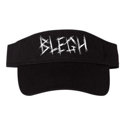 Blegh Funny Metalcore Vocalist Djent Deathcore Valucap Bio-Washed Visor