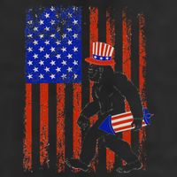 Bigfoot Fireworks Merica 4th of July USA Flag Patriotic Adult Drive Performance Visor