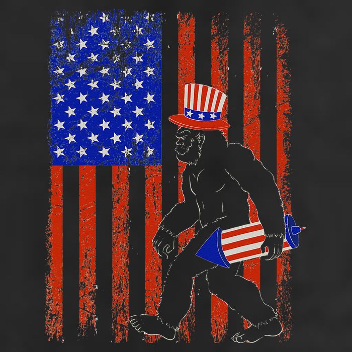 Bigfoot Fireworks Merica 4th of July USA Flag Patriotic Adult Drive Performance Visor