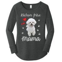 Bichon Frise Mom Cute Puppy Dog Lovers Gifts Women's Perfect Tri Tunic Long Sleeve Shirt