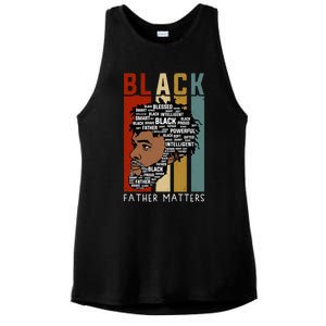 BLACK FATHER MATTERS Ladies PosiCharge Tri-Blend Wicking Tank