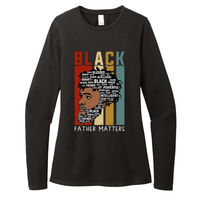 BLACK FATHER MATTERS Womens CVC Long Sleeve Shirt