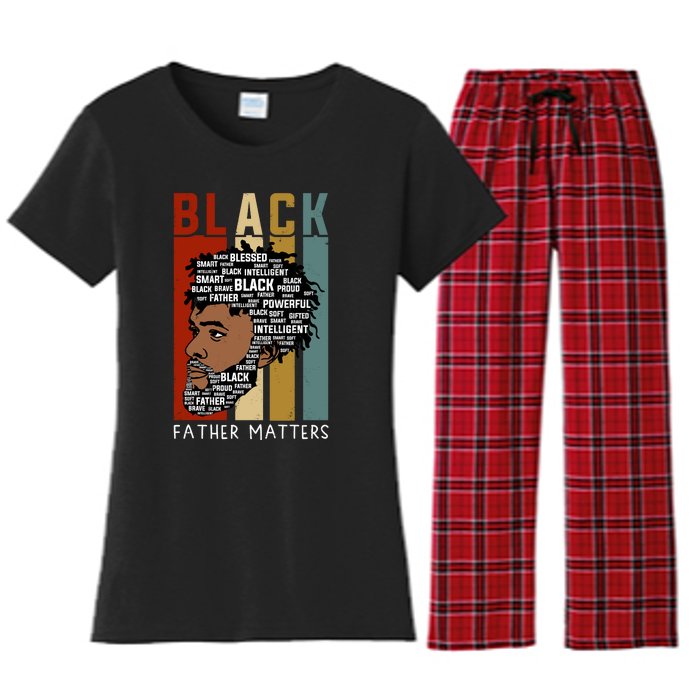 BLACK FATHER MATTERS Women's Flannel Pajama Set