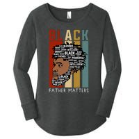 BLACK FATHER MATTERS Women's Perfect Tri Tunic Long Sleeve Shirt