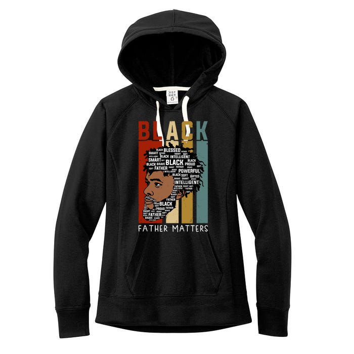 BLACK FATHER MATTERS Women's Fleece Hoodie