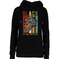 BLACK FATHER MATTERS Womens Funnel Neck Pullover Hood