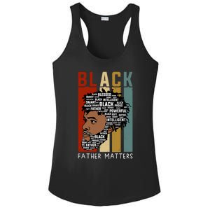 BLACK FATHER MATTERS Ladies PosiCharge Competitor Racerback Tank