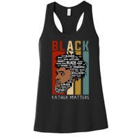 BLACK FATHER MATTERS Women's Racerback Tank