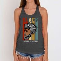 BLACK FATHER MATTERS Women's Knotted Racerback Tank