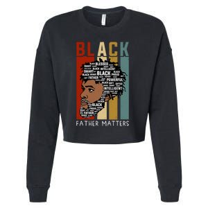 BLACK FATHER MATTERS Cropped Pullover Crew