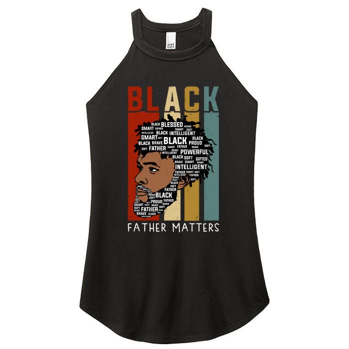 BLACK FATHER MATTERS Women's Perfect Tri Rocker Tank