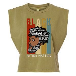 BLACK FATHER MATTERS Garment-Dyed Women's Muscle Tee