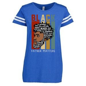 BLACK FATHER MATTERS Enza Ladies Jersey Football T-Shirt