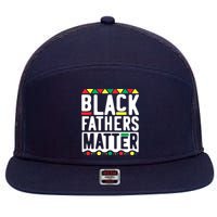 Black Fathers Matter Black Pride Month 7 Panel Mesh Trucker Snapback Hat
