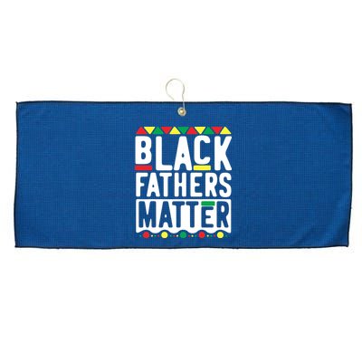 Black Fathers Matter Black Pride Month Large Microfiber Waffle Golf Towel
