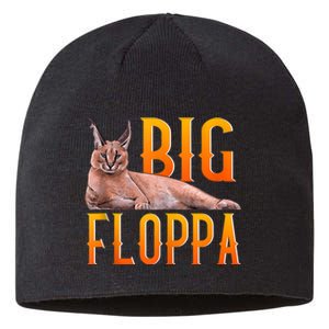 Big Floppa Meme Cute Caracal Cat Ank Op Sustainable Beanie