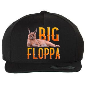 Big Floppa Meme Cute Caracal Cat Ank Op Wool Snapback Cap