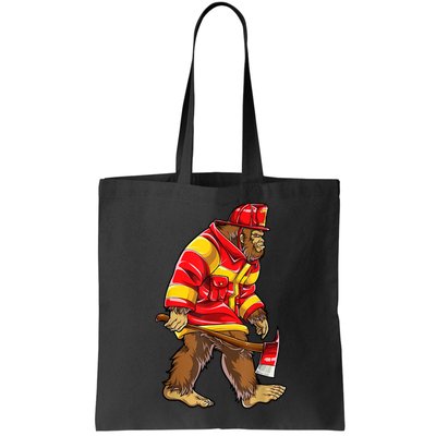 Bigfoot Firefighter Men Thin Red Line Sasquatch Lover Bag