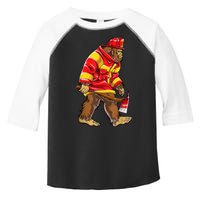 Bigfoot Firefighter Men Thin Red Line Sasquatch Lover Toddler Fine Jersey T-Shirt