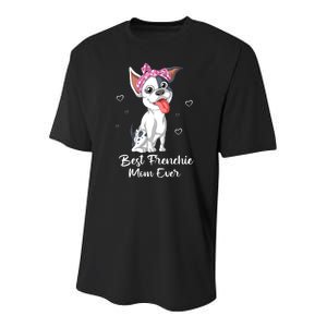 Best Frenchie Mom Ever Youth Performance Sprint T-Shirt