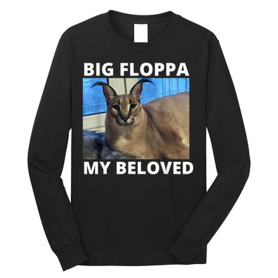 Big Floppa My Beloved Caracal Cat Meme Long Sleeve Shirt