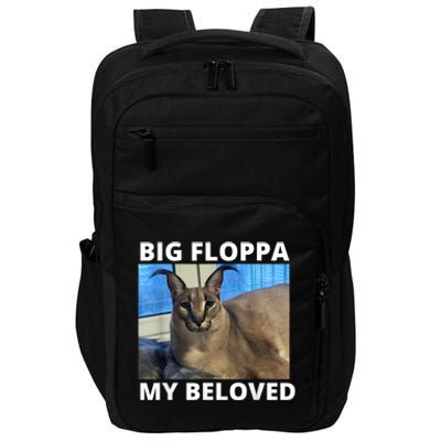 Big Floppa My Beloved Caracal Cat Meme Impact Tech Backpack