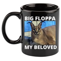 Big Floppa My Beloved Caracal Cat Meme 11oz C Handle Ceramic Mug