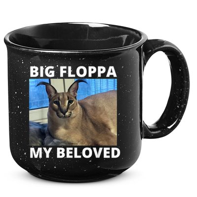 Big Floppa My Beloved Caracal Cat Meme 15oz Campfire Ceramic Mug