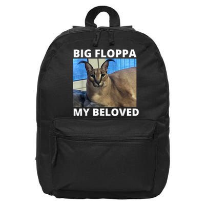 Big Floppa My Beloved Caracal Cat Meme 16 in Basic Backpack