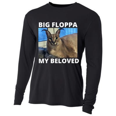 Big Floppa My Beloved Caracal Cat Meme Cooling Performance Long Sleeve Crew
