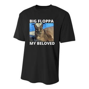 Big Floppa My Beloved Caracal Cat Meme Youth Performance Sprint T-Shirt