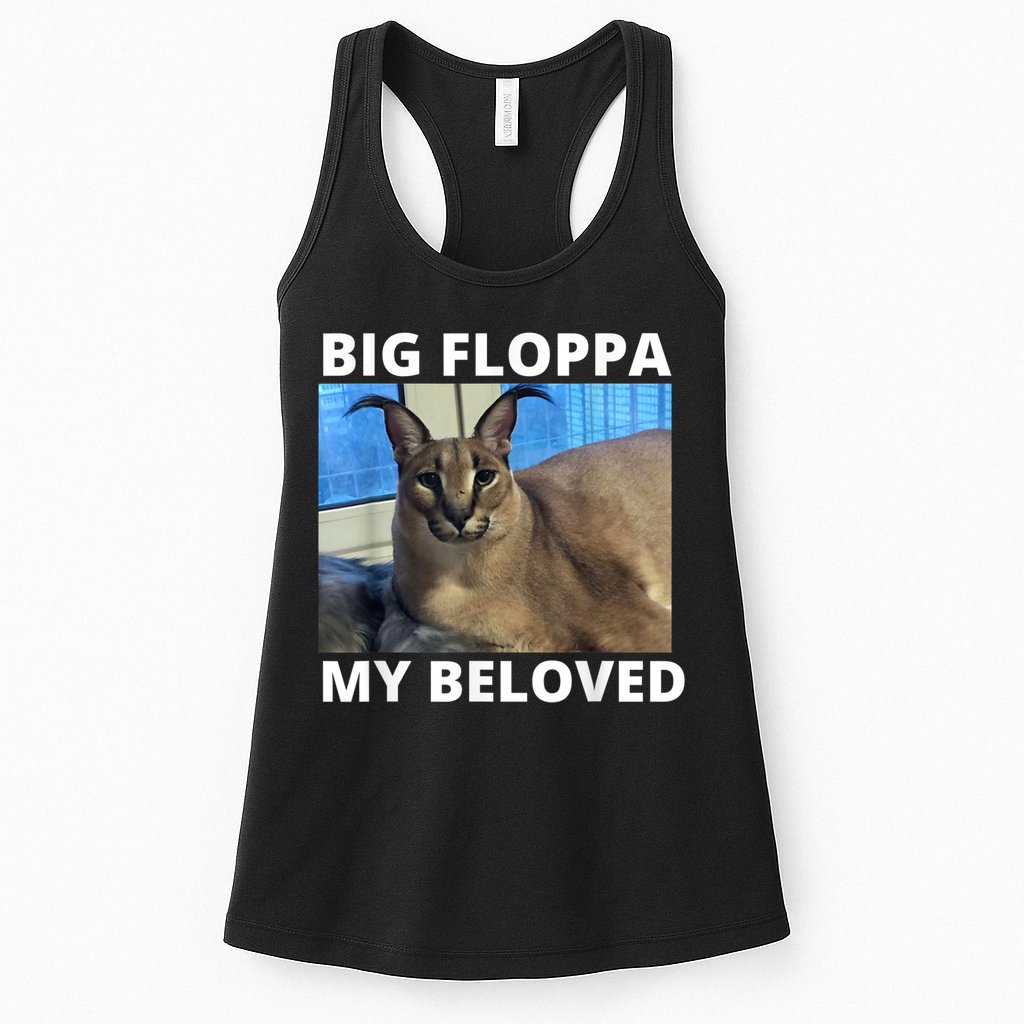 Big Floppa My Beloved Caracal Cat Meme Womens Tank Top