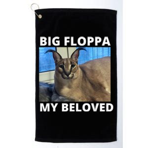 Big Floppa My Beloved Caracal Cat Meme Platinum Collection Golf Towel