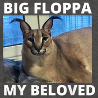 Big Floppa My Beloved Caracal Cat Meme Vector Backpack