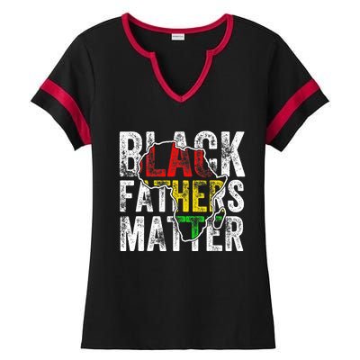 Black Fathers Matter Black Pride Month Fathers Day Ladies Halftime Notch Neck Tee