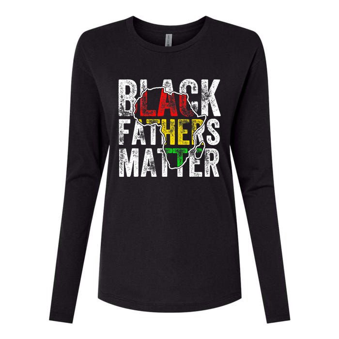 Black Fathers Matter Black Pride Month Fathers Day Womens Cotton Relaxed Long Sleeve T-Shirt