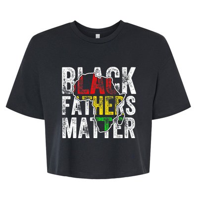 Black Fathers Matter Black Pride Month Fathers Day Bella+Canvas Jersey Crop Tee