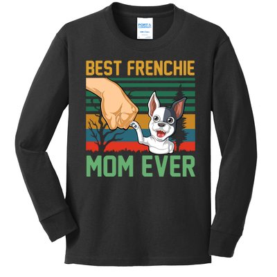 Best Frenchie Mom Ever Kids Long Sleeve Shirt