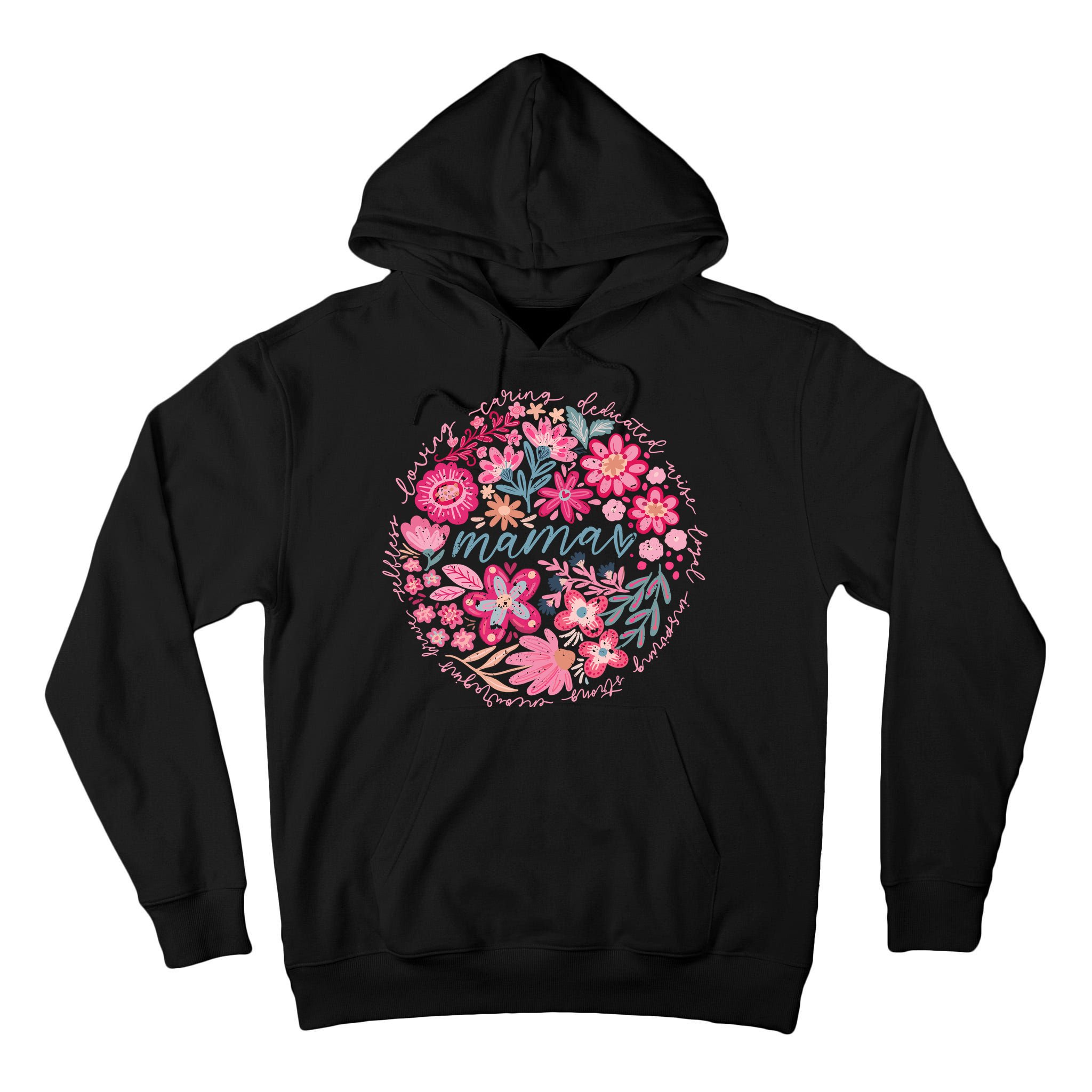 Boho Floral Mama She Is Mom Mothers Day Tall Hoodie