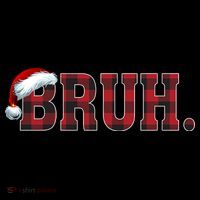 Bruh Funny Merry Christmas Buffalo Plaid Family Matching Pjs Bucket Hat