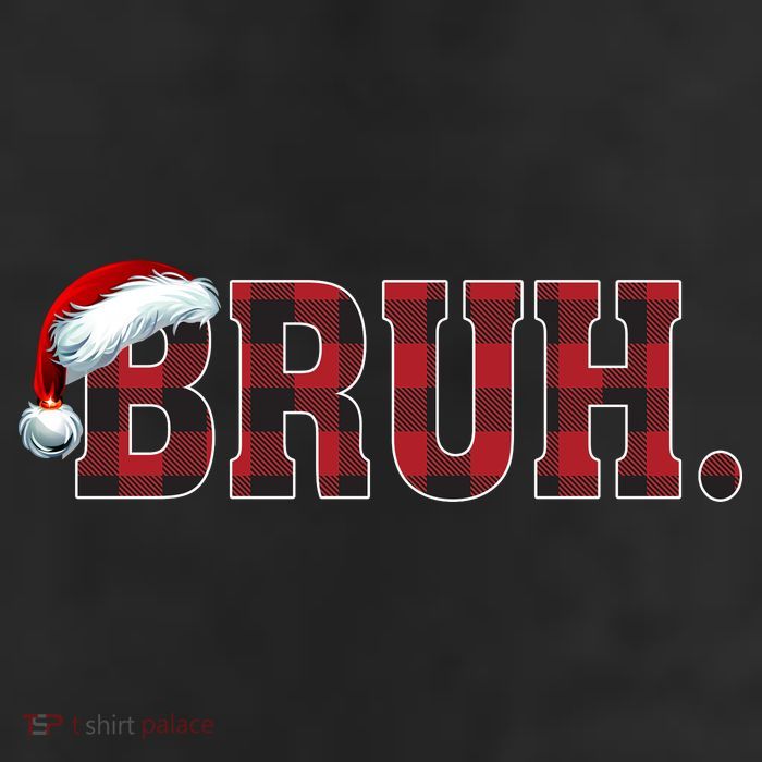 Bruh Funny Merry Christmas Buffalo Plaid Family Matching Pjs 11oz C Handle Ceramic Mug