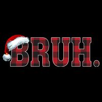 Bruh Funny Merry Christmas Buffalo Plaid Family Matching Pjs Cooling Performance Long Sleeve Crew