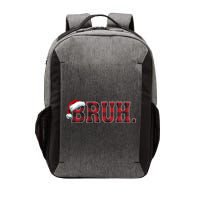 Bruh Funny Merry Christmas Buffalo Plaid Family Matching Pjs Vector Backpack