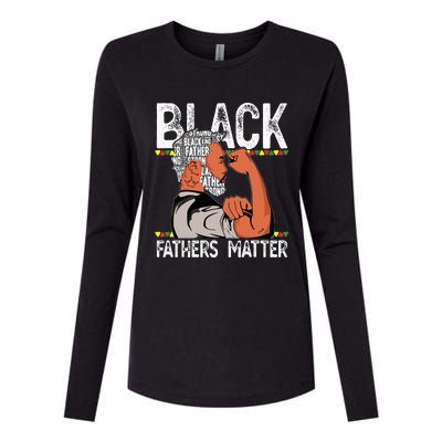 Black Fathers Matter Dope Black Dad King Fathers Day Womens Cotton Relaxed Long Sleeve T-Shirt