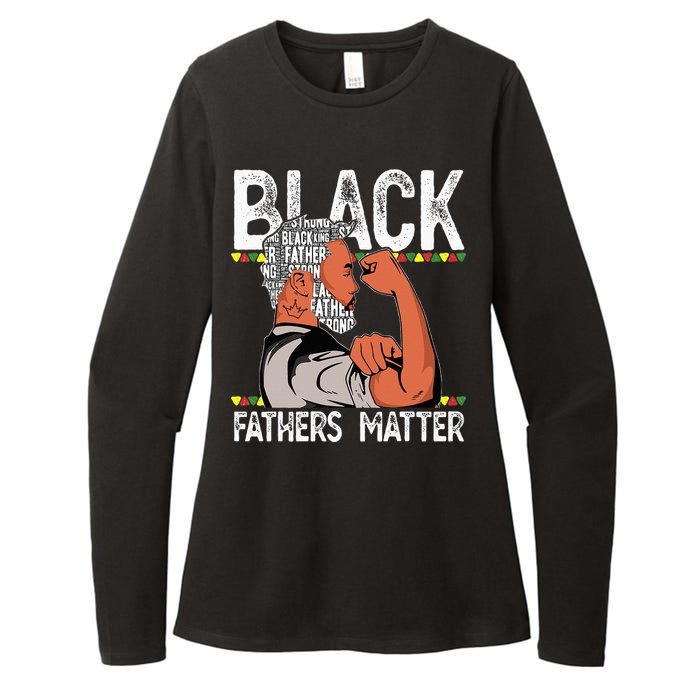 Black Fathers Matter Dope Black Dad King Fathers Day Womens CVC Long Sleeve Shirt