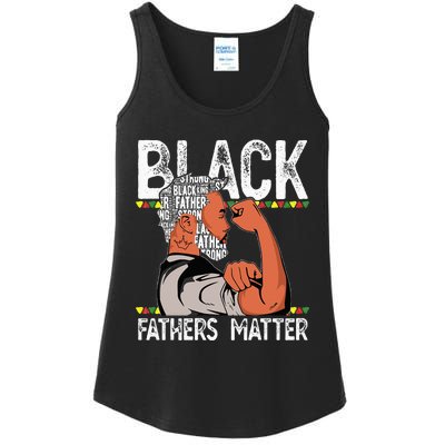 Black Fathers Matter Dope Black Dad King Fathers Day Ladies Essential Tank