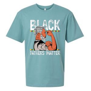 Black Fathers Matter Dope Black Dad King Fathers Day Sueded Cloud Jersey T-Shirt