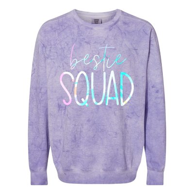 Best Friend Matching Squad Tie Dye Bestie Bff Colorblast Crewneck Sweatshirt