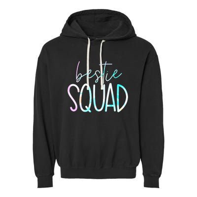 Best Friend Matching Squad Tie Dye Bestie Bff Garment-Dyed Fleece Hoodie